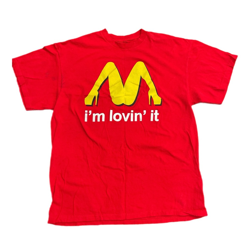 Vintage NEW Spenser’s “I’m Lovin It” t-shirt XL crude sexual suggestive